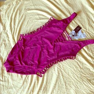 Sexy magenta one-piece swimsuit! Never worn!